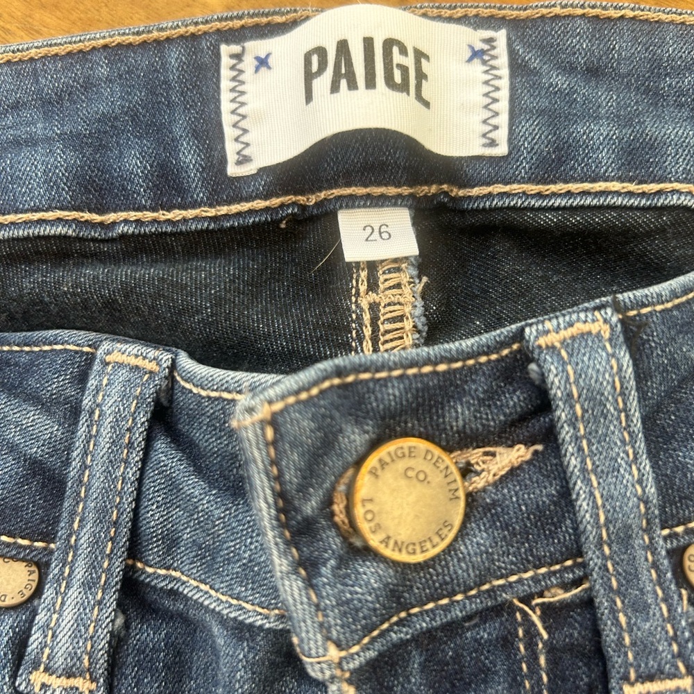 Paige Skinny Jeans - size 26, like new. Nonsmoking home.